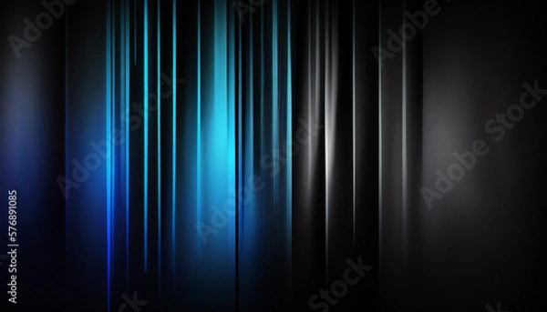 Fototapeta Black and Dark Blue Gradient artistic Desktop Background Pattern Color created with generative AI technology
