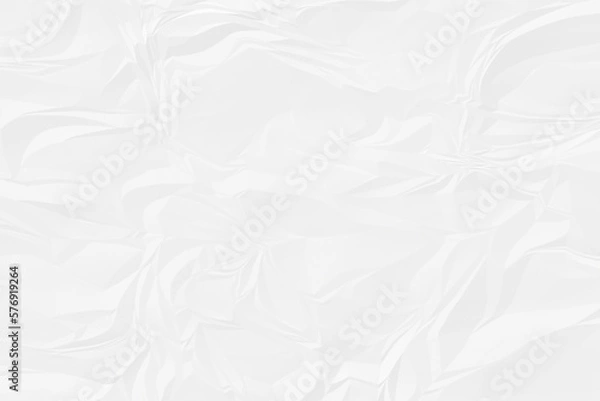 Fototapeta crumpled white paper background close up
