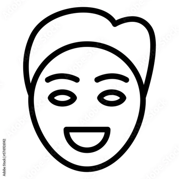 Fototapeta Vector Design Smiling Man Icon Style
