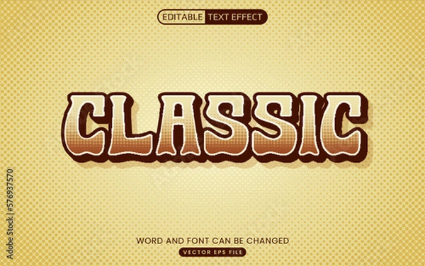 Fototapeta Classic vintage text effect