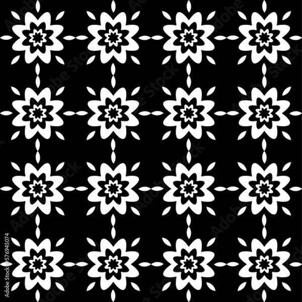 Fototapeta seamless pattern with snowflakes