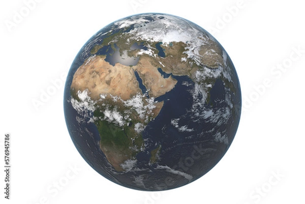 Obraz earth globe on white background