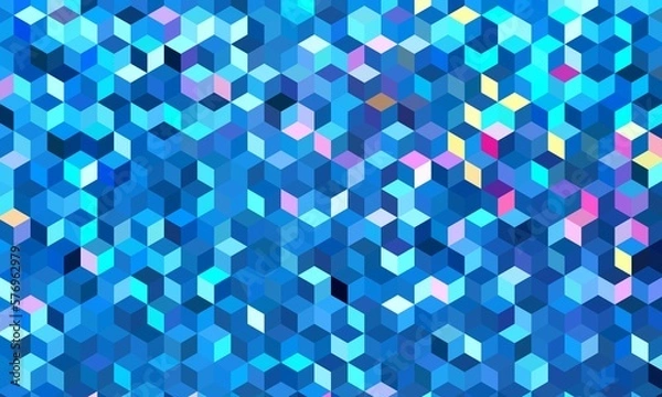 Obraz Abstract Geometric Background in Blue
