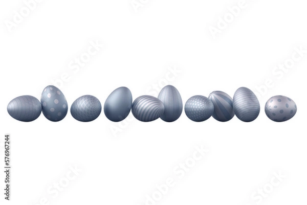 Fototapeta pastell easter eggs blue