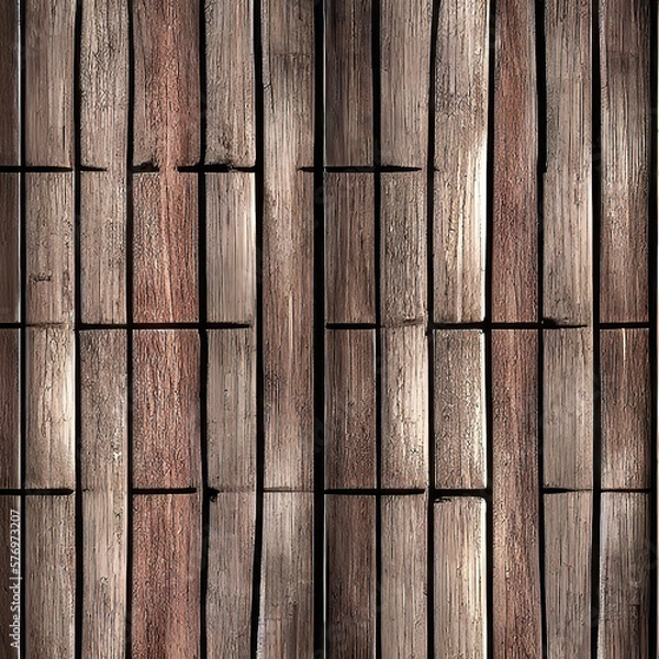Fototapeta Dark Wooden Background with a Rustic Textured Pattern.