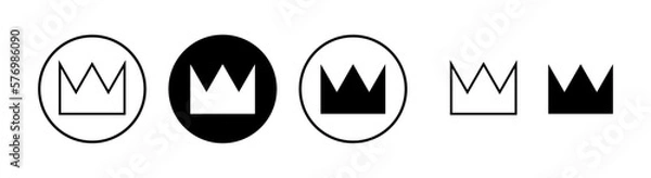 Obraz Crown icon vector illustration. crown sign and symbol