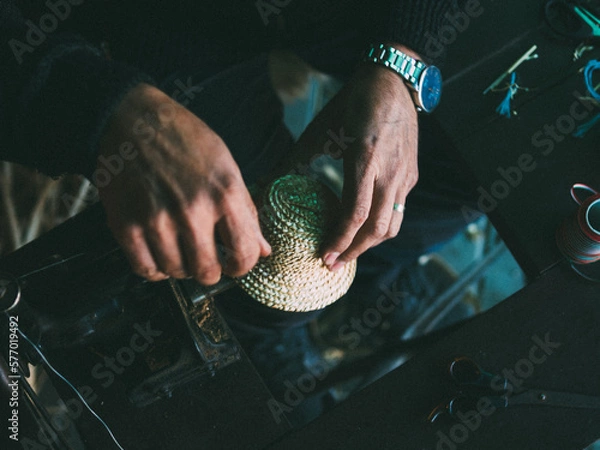 Obraz straw hat maker