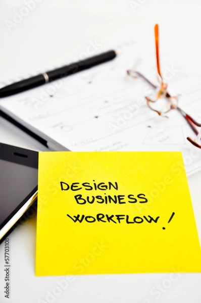 Obraz design business process or workflow