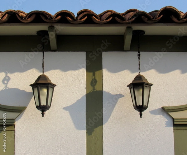 Obraz old street lamps