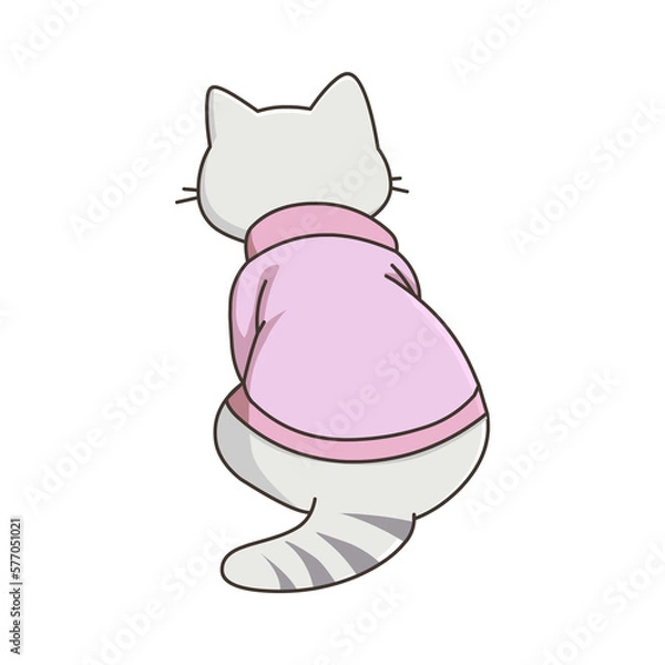 Fototapeta Angry Cat illustration