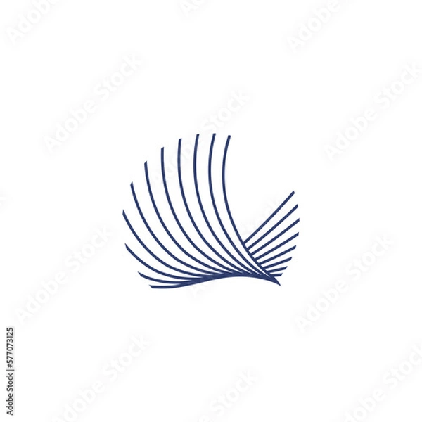 Obraz Falcon line logo design template
