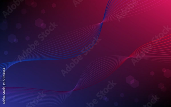 Fototapeta Technology futuristic abstract background.techno,digital network illustration 