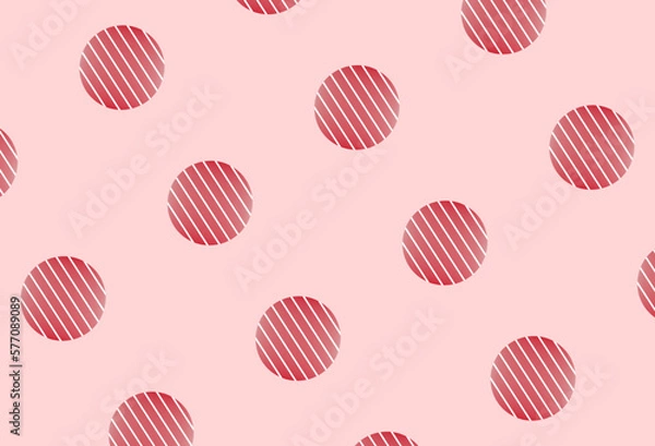 Fototapeta Illustration of a spherical seamless pattern for backgrounds and wallpapers