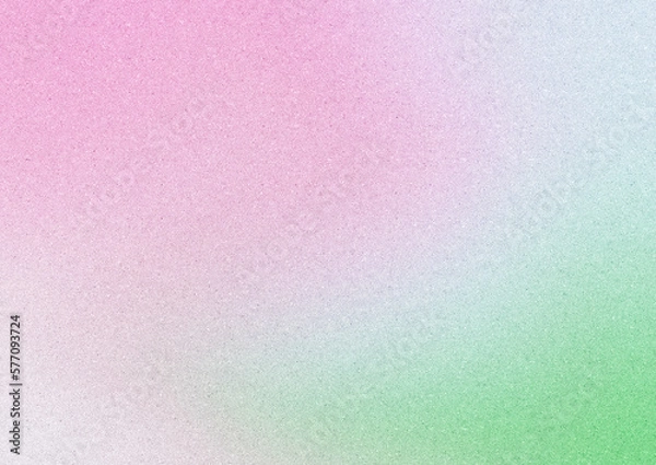 Fototapeta 質感のあるパステルカラーのピンクや緑の春らしいノイズ入りグラデーション背景