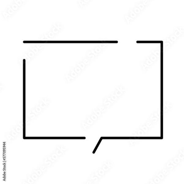 Obraz rectangle bubble speech