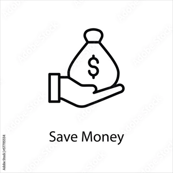 Obraz Save Money icon vector stock