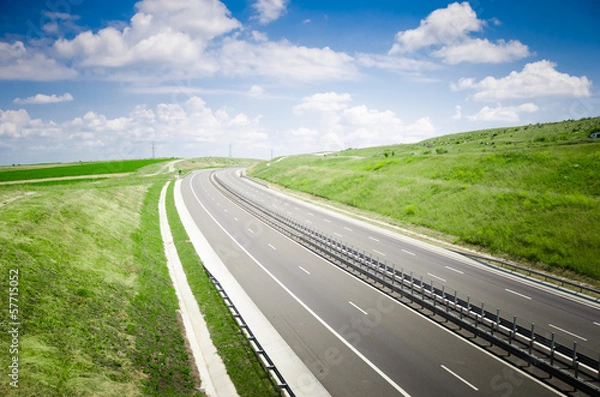 Obraz Highway on a sunny  landscape