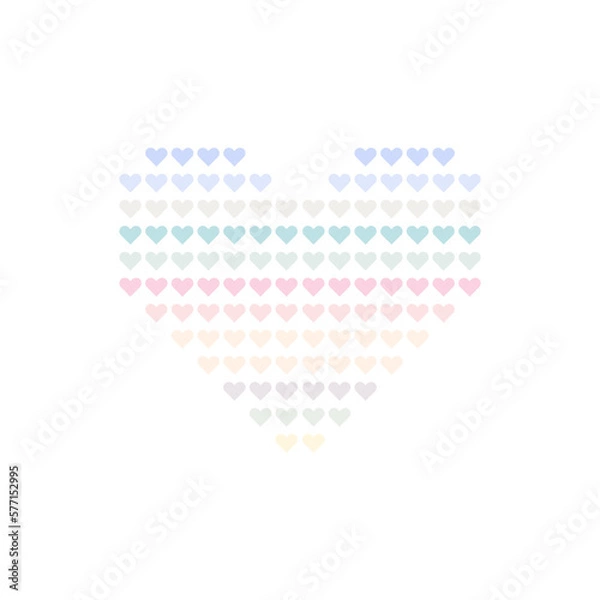 Obraz Heart icon. Love. Vector illustration.