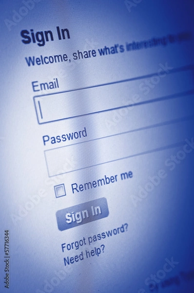 Obraz Login Box