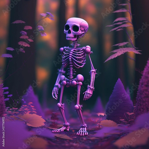 Obraz skull in 3d