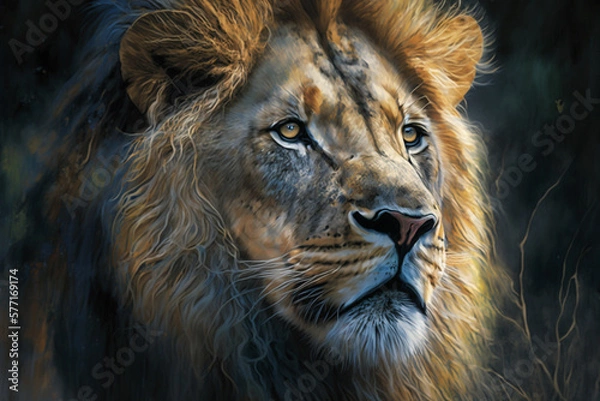 Obraz portrait of a lion