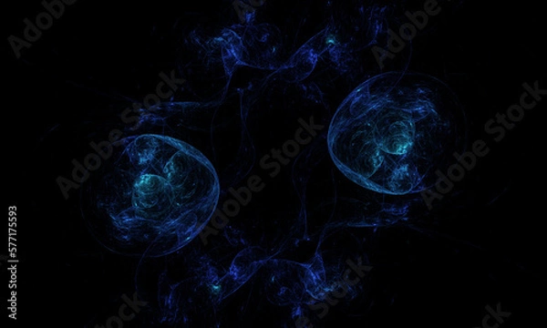 Obraz Abstract illustration with symmetric geometric pattern.