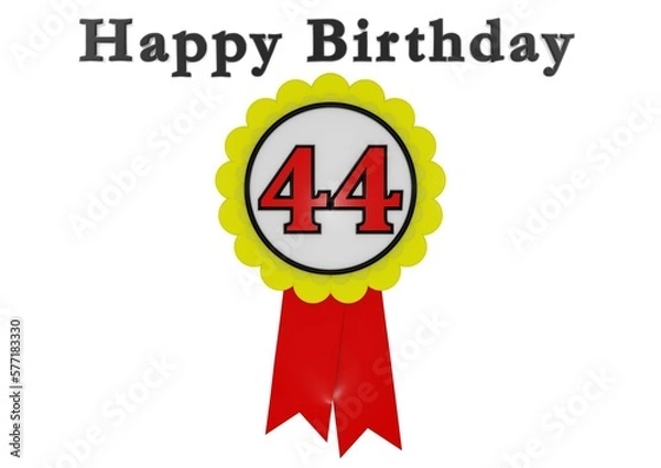 Fototapeta Happy Birthday Button