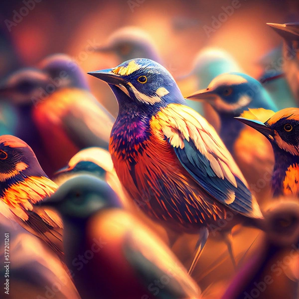 Obraz Colorful Birdds