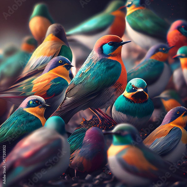 Obraz Colorful Birdds