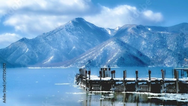 Obraz lake and mountains
