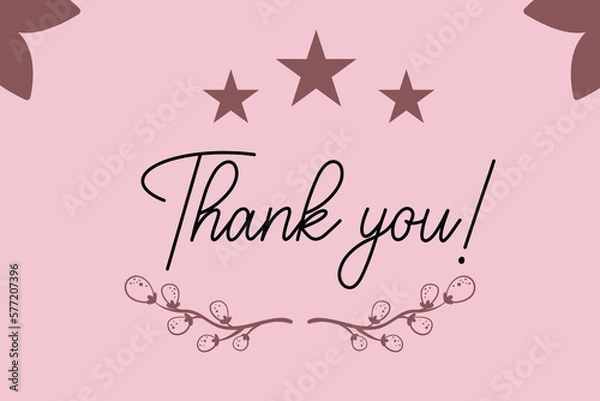 Obraz Thank you for your order card