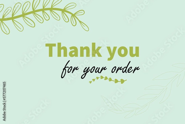 Fototapeta Thank you, vector  background