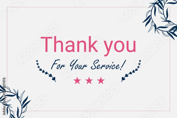 Obraz Thank you card