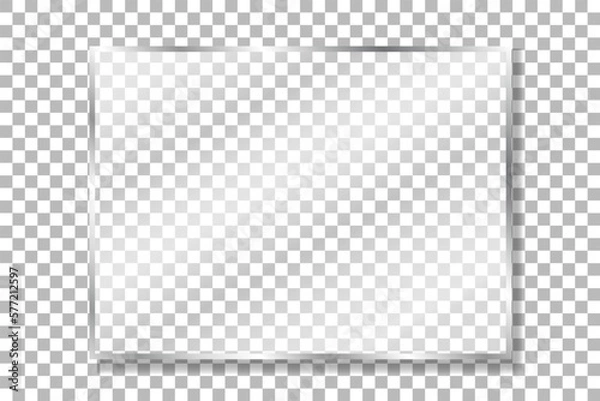 Obraz  Realistic mirrors frame.Glass plate  Vector