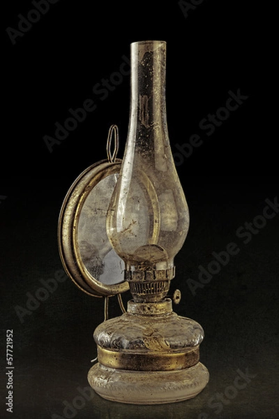 Obraz Rusty petroleum lamp