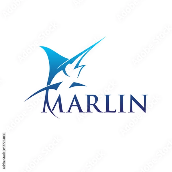 Obraz marlin logo design