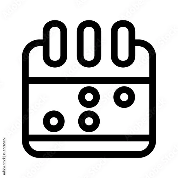 Fototapeta calendar icon or logo isolated sign symbol vector illustration - high quality black style vector icons
