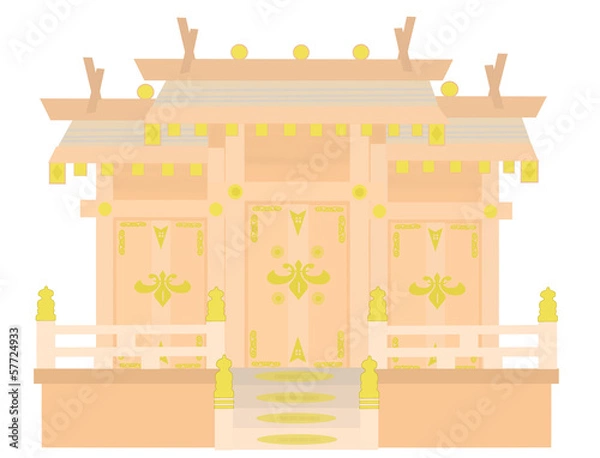 Fototapeta 三社造りの神棚