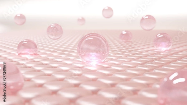 Fototapeta 3D cosmetic Magic serum moisturizes and closes up sagging skin cells. Modern moisturizers are used to brighten dark skin tones. Age spots or freckles serum.