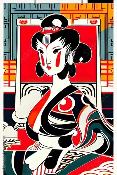 Obraz Modern Asian art