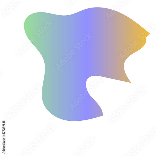 Obraz Futuristic Abstract Shapes Gradient Decor 