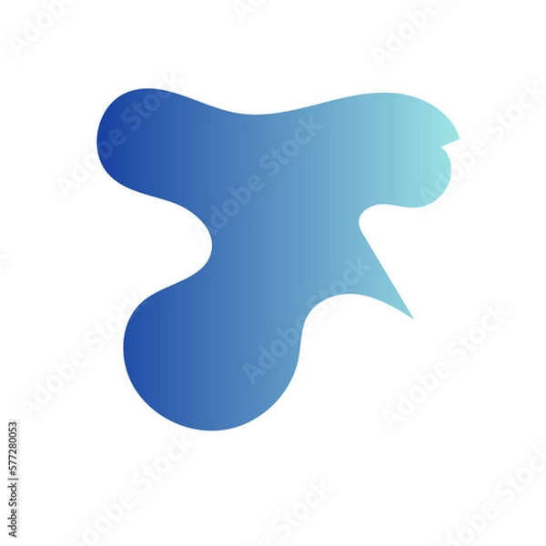 Obraz Futuristic Abstract Shapes Gradient Decor 