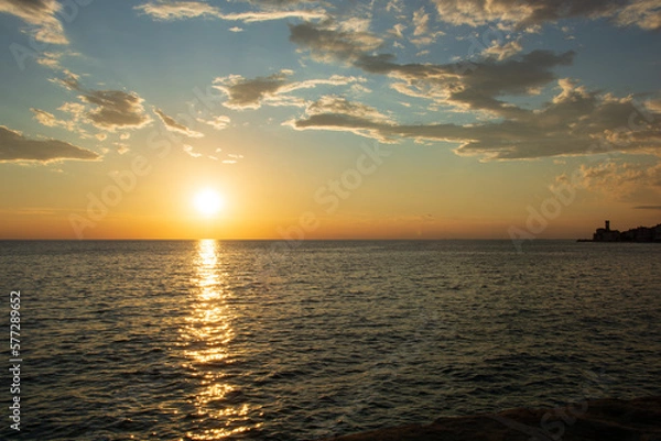 Obraz Setting into the Sea Idyllic and romantic Wallpaper