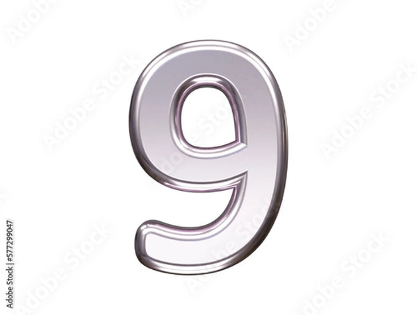 Fototapeta Number text effect vector illustration transparent element
