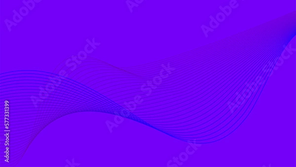 Fototapeta purple violet tech wavy lines gradient background 