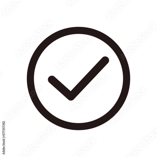 Fototapeta チェックマークのアイコン