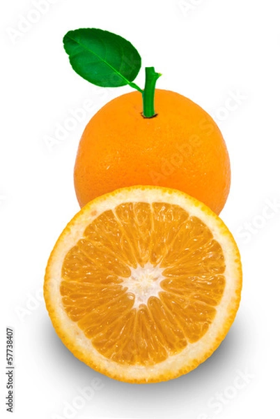 Fototapeta Cut oranges