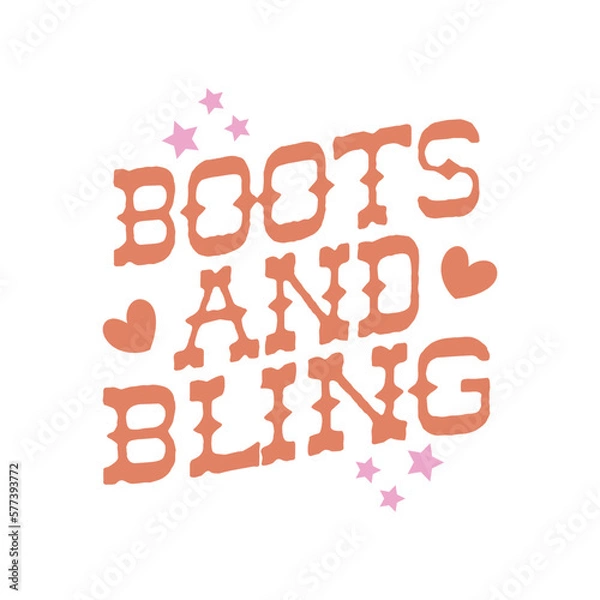 Obraz boots and bling