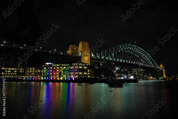 Fototapeta ニューサウスウェールズ州シドニーの夜景