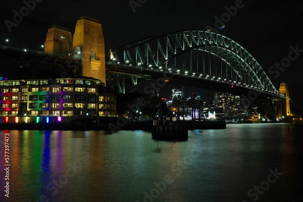 Obraz ニューサウスウェールズ州シドニーの夜景